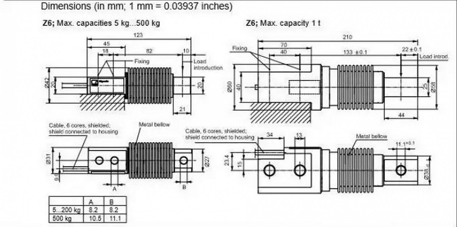 Тензодатчик HBM Z6FC3-10kg